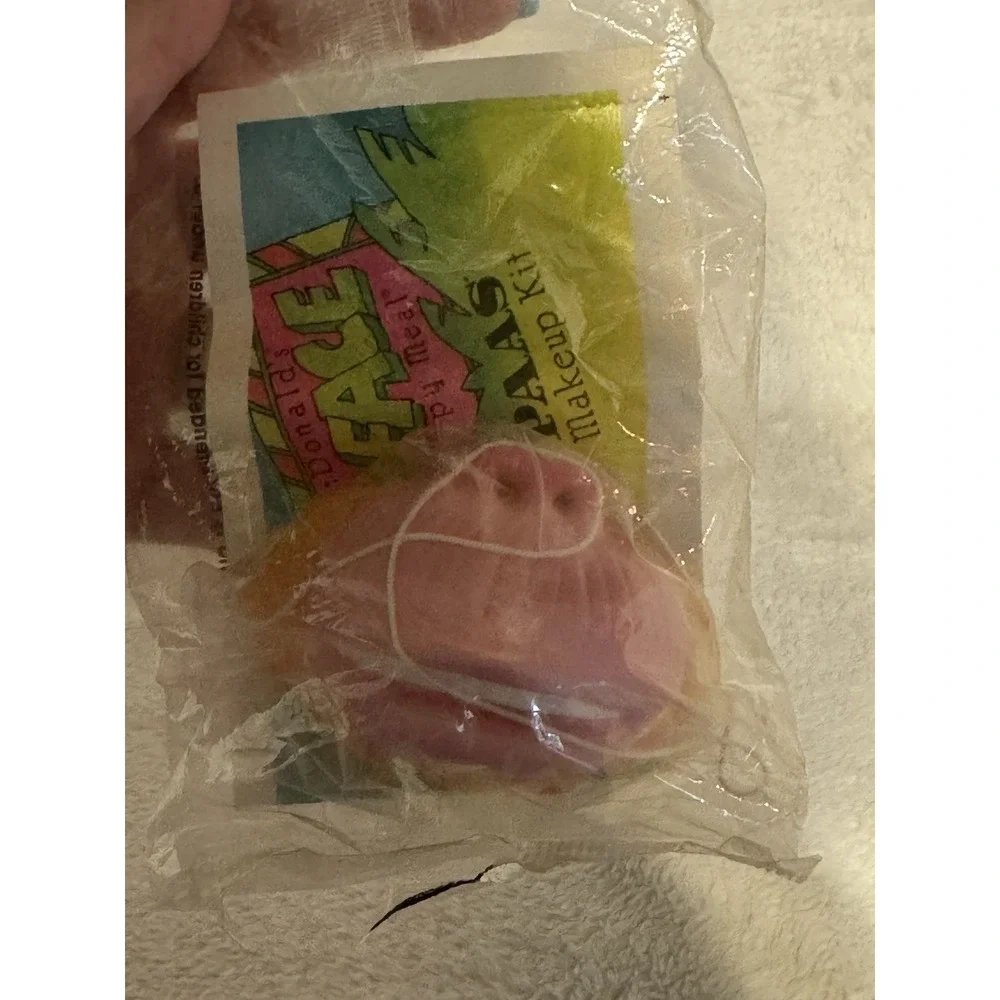 1987 McDonalds Paas Zoo-Face Masks Halloween Makeup‎ Activity Lot of 3